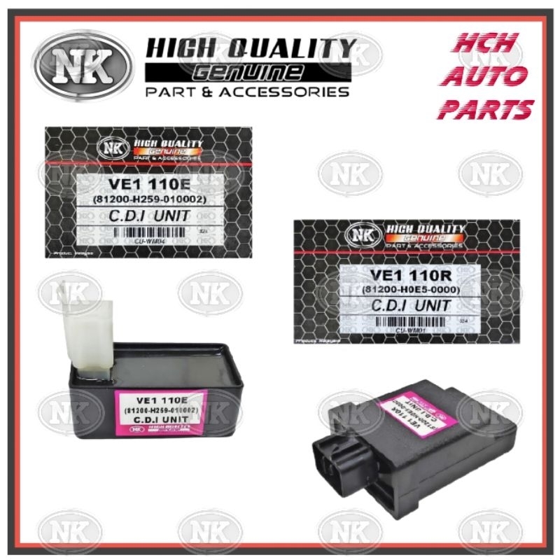 หน่วย CDI - WMOTO - VE1 110R/ CUB CLASSIS - 81200-H0E5-400/ VE1 110E - 01200-H259-010002 (NK)