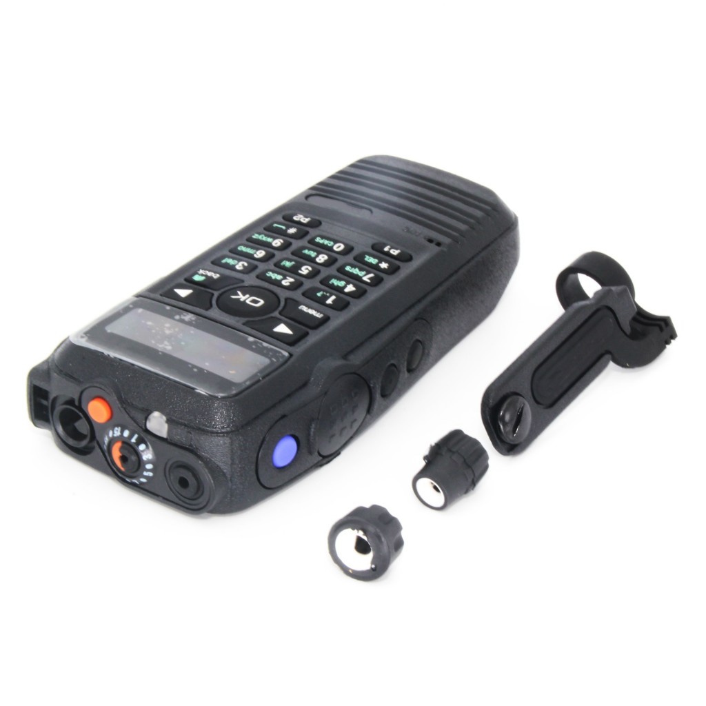 สีดํากรณี + Horn + ฝาครอบกันฝุ่น + Knob ชุดซ่อมสําหรับ Motorola XIR P8260 P8268 XPR6550 DGP6150 วิทย