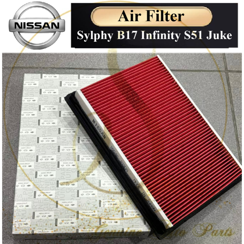 NISSAN ENGINE AIR FILTER SYLPHY B17 1.8 2014-2019 INFINITY S51 JUKE AIR FILTER 16546-30P00 16546-JG3