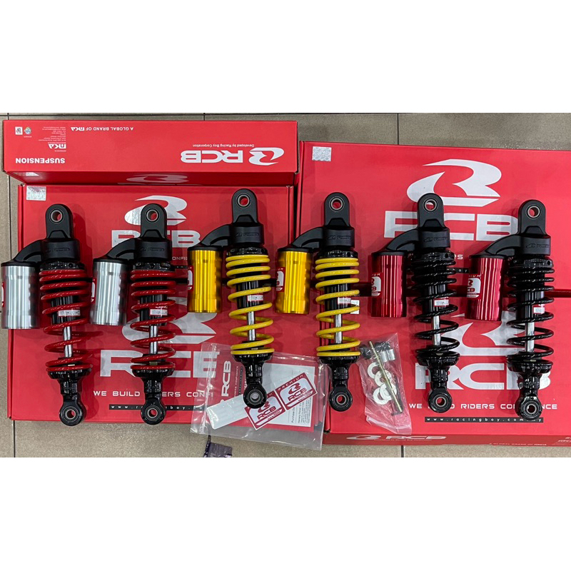 RCB ด้านหลัง ABSORSER 275 มม. MB2 SESIES สีดําสีแดงสีเหลือง - UNIVERSAL LAGENDA SRL 110/115/115FI Y1