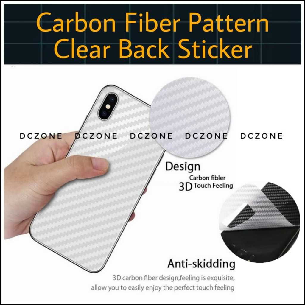 IP SE/6/6s/7/8/Plus/XR/XS/X/11/12/13/14/Pro/Max/Plus Mini Carbon Fiber Back Sticker Matte Film