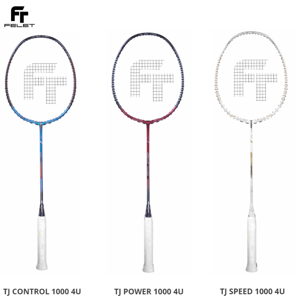 FELET TJ-1000 (POWER/CONTROL/SPEED) ไม้แบดมินตัน 4u ,35 LBS, Grip G1 ,เทคโนโลยีนาโน