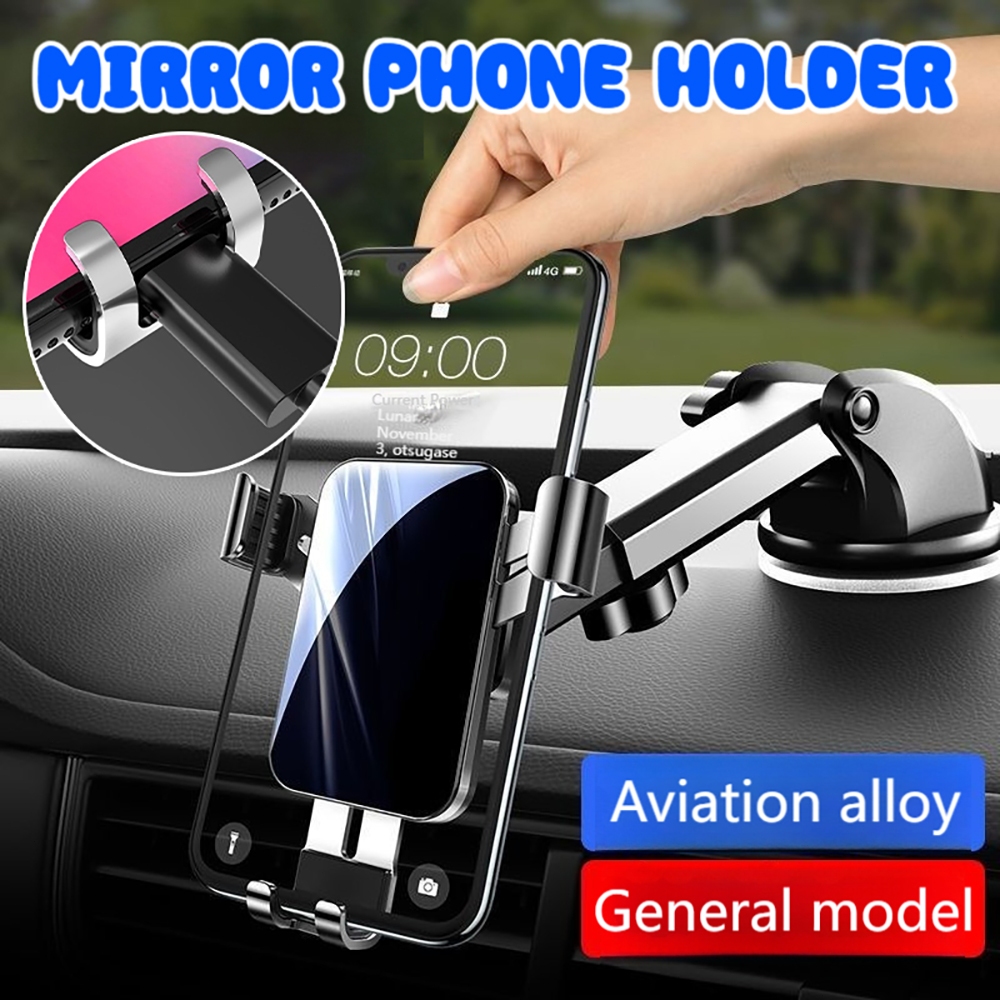 Car Mount Dashboard Holder รถ Wind Outlet โทรศัพท์ Aviationl วัสดุคอยาว Shinco