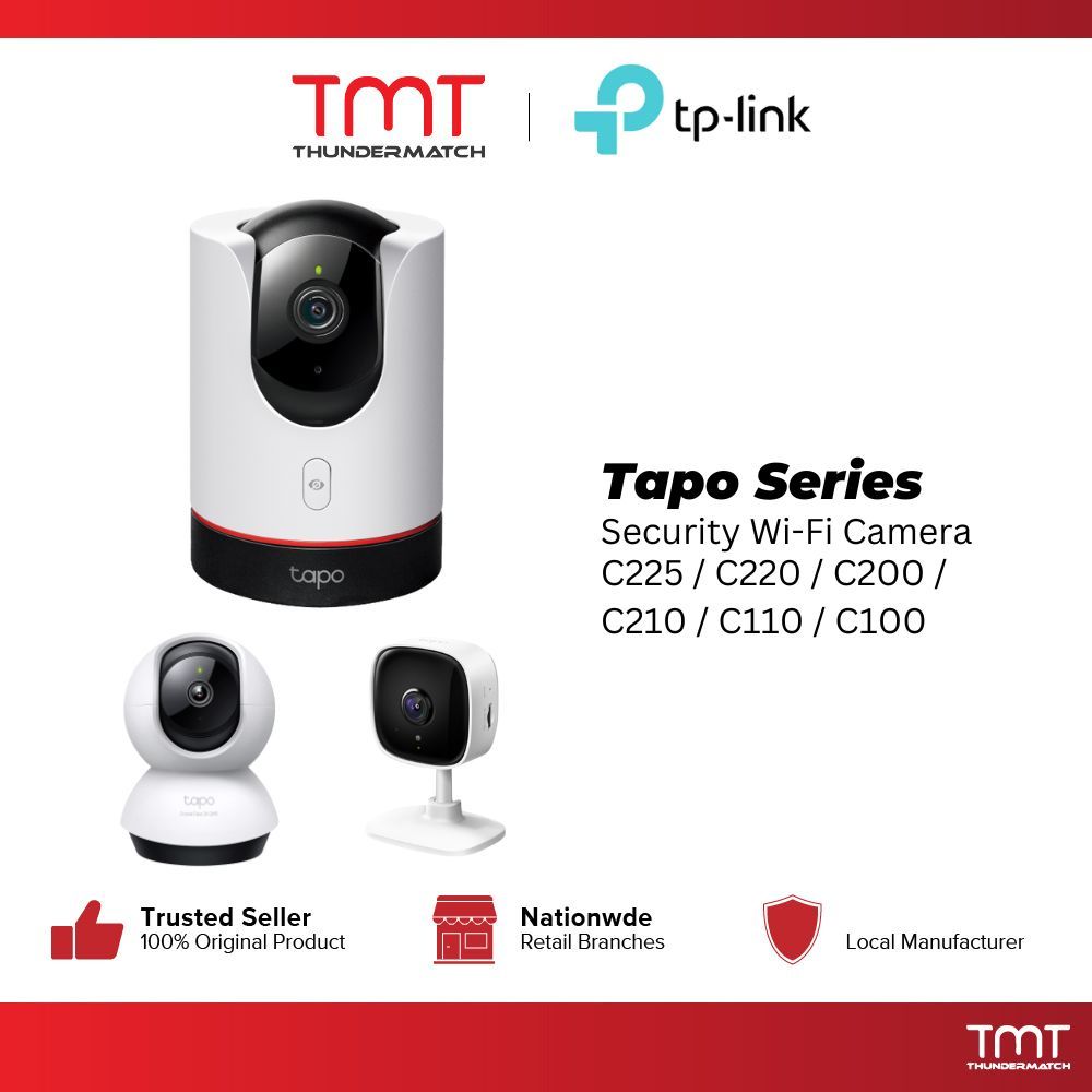 TP-Link Tapo Home Security WiFi กล้อง 1080P Full HD 2K QHD Pan/Tilt IP กล้องกล้องวงจรปิด C225 C220 C