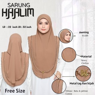 BAWAL SARUNG HAALIM 2 ชั้น HEAVY CHIFON