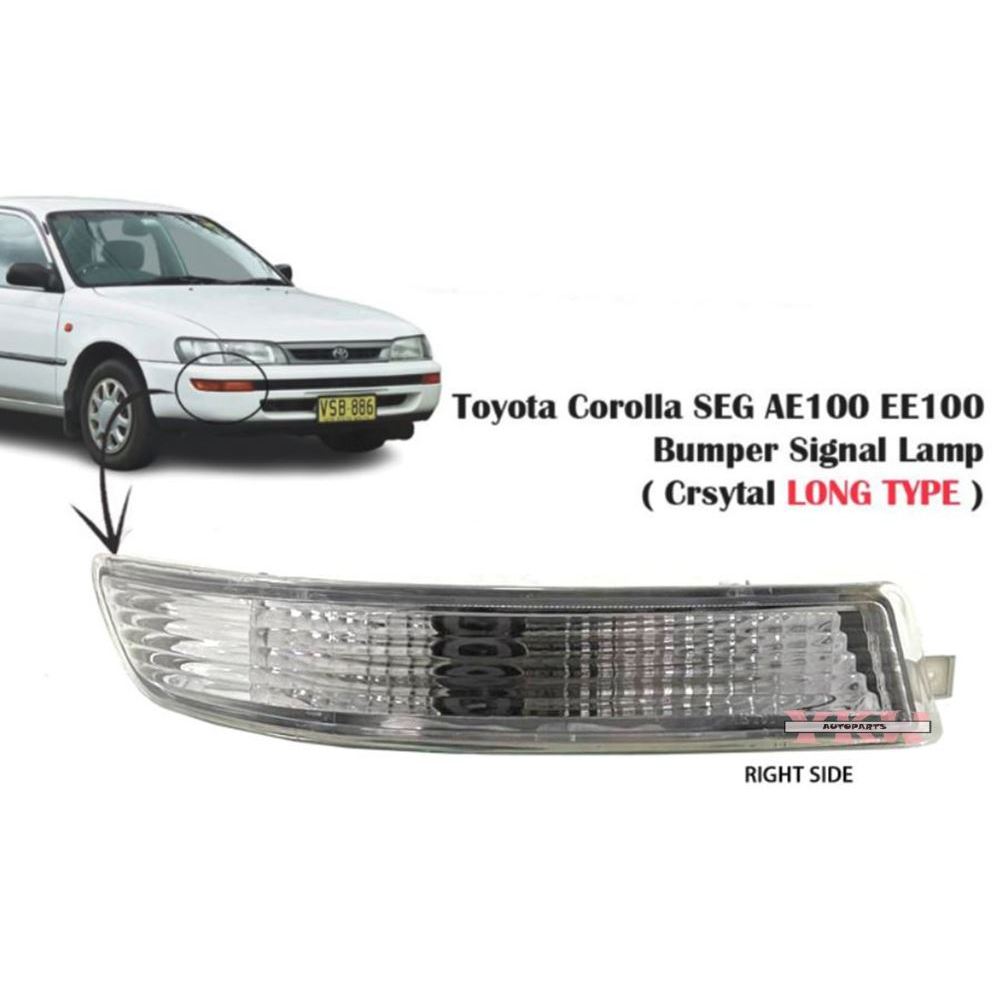 โคมไฟสัญญาณ คริสตัลใส กันชนหน้า ด้านขวา สําหรับ Toyota Corolla SEG AE100 AE101 EE100 EE101