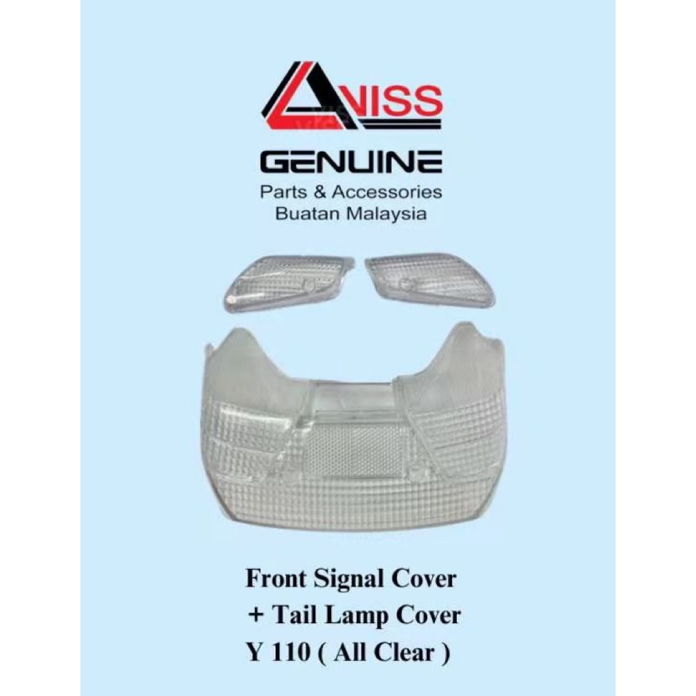 Yamaha Y110SS Y110 SS1 SS ONE SS110 CLEAR ALBINO / TINTED ฝาครอบสัญญาณด้านหน้าไฟท้ายฝาครอบ lampu putih