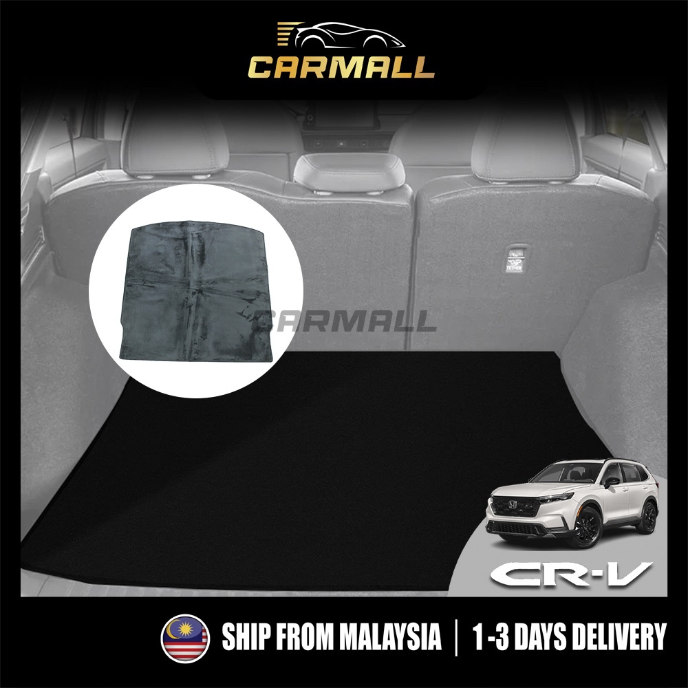 Honda CR-V RS 6th 2023 2024 Cargo Mat Trunk พรม Boot Liner ถาด Protector สีดํารถ Mall Accessorie
