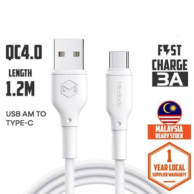 MCDODO CA-7281 CA-6771 CA-72771 1.2 เมตร 3A MICRO Type C Data Cable