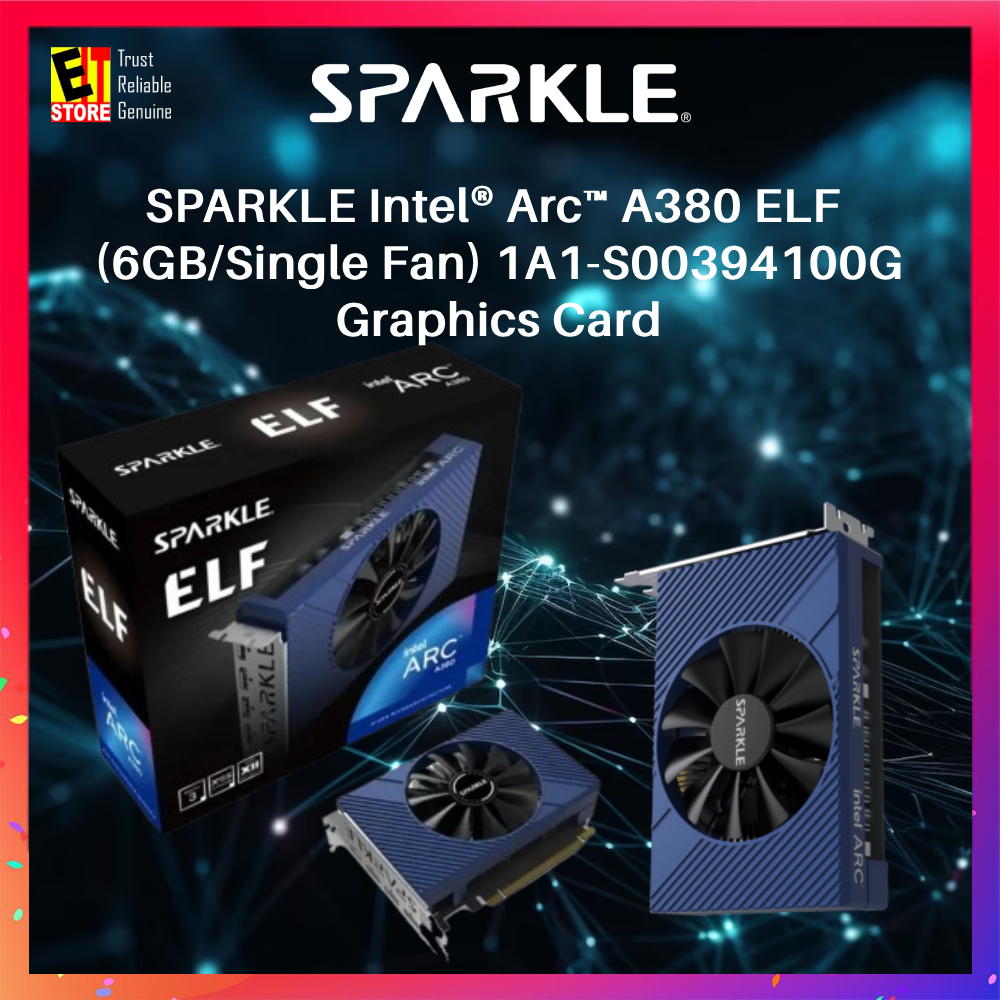 Sparkle Intel Arc A380 ELF (6GB/พัดลมเดี่ยว) - 1A1-S00394100การ์ดจอจี