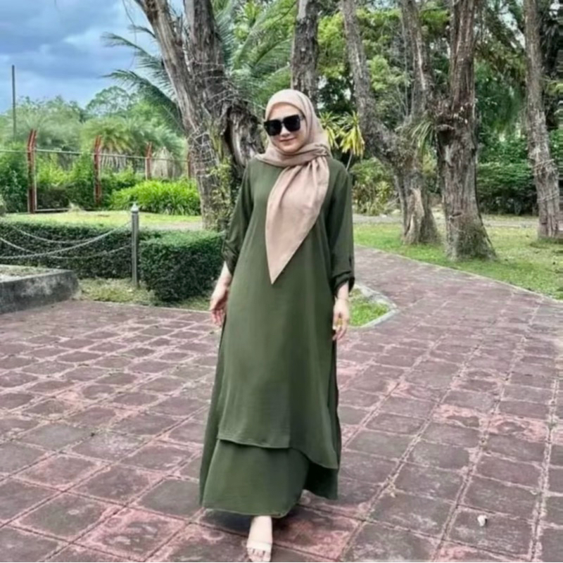 New Suit Bella Set Muslimah Plain Ironless Labuh Wanita Clothing