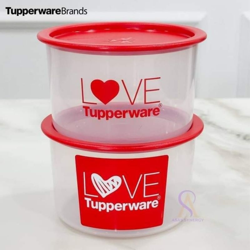 Tupperware LOVE One Touch Topper Small 950ml ( 2 ชิ ้ น