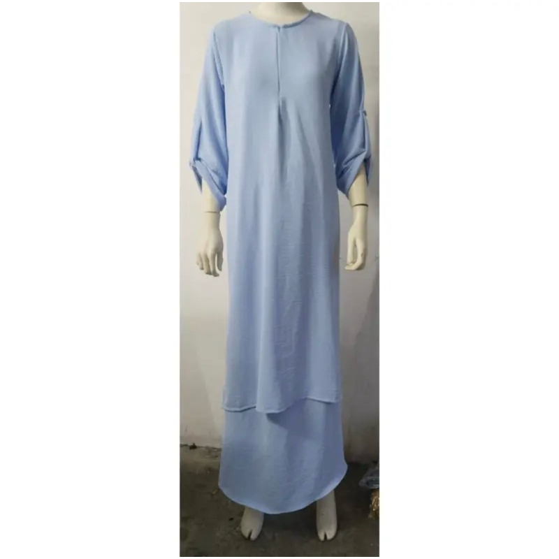 New Suit Bella Set Muslimah Plain Ironless Labuh Wanita Clothing