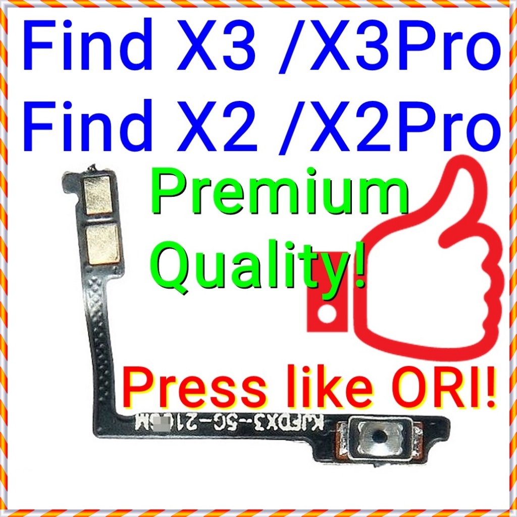 ใหม่ ปุ่มปรับระดับเสียงไฟเปิด/ปิด Flex Ribbon Oppo Find X3 Pro / X2 / CPH2173 CPH2025 CPH2023