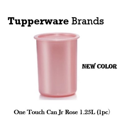Tupperware Lucky Munch One Touch Rose 1.25L ( 2 ชิ ้ นหรือสีชมพูสีแดง