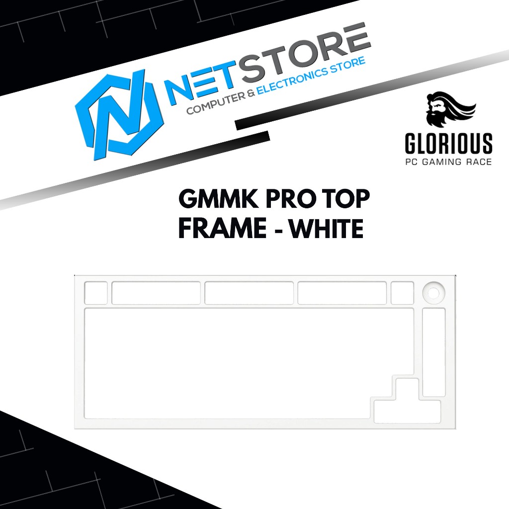 กรอบด้านบน Glorious GMMK PRO - สีขาว - GLO-ACC-P75-TF-EW