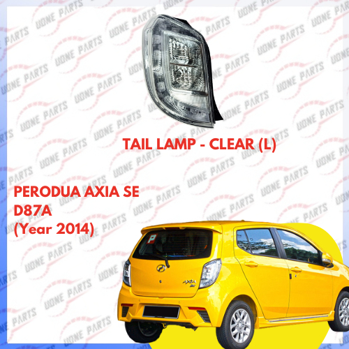 PERODUA AXIA SE D87A TAIL LAMP - CLEAR TYPE (ปี 2014) DEPO BRAND รับประกัน 3 เดือน (ดูคําอธิบาย)