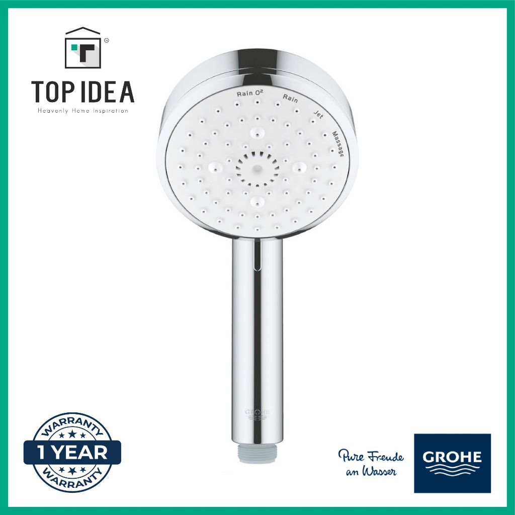 Grohe Tempesta Cosmopolitan 100 Hand Shower 4 สเปรย ์ ผลิตในเยอรมนี * รับประกัน 1 ปี 27573002