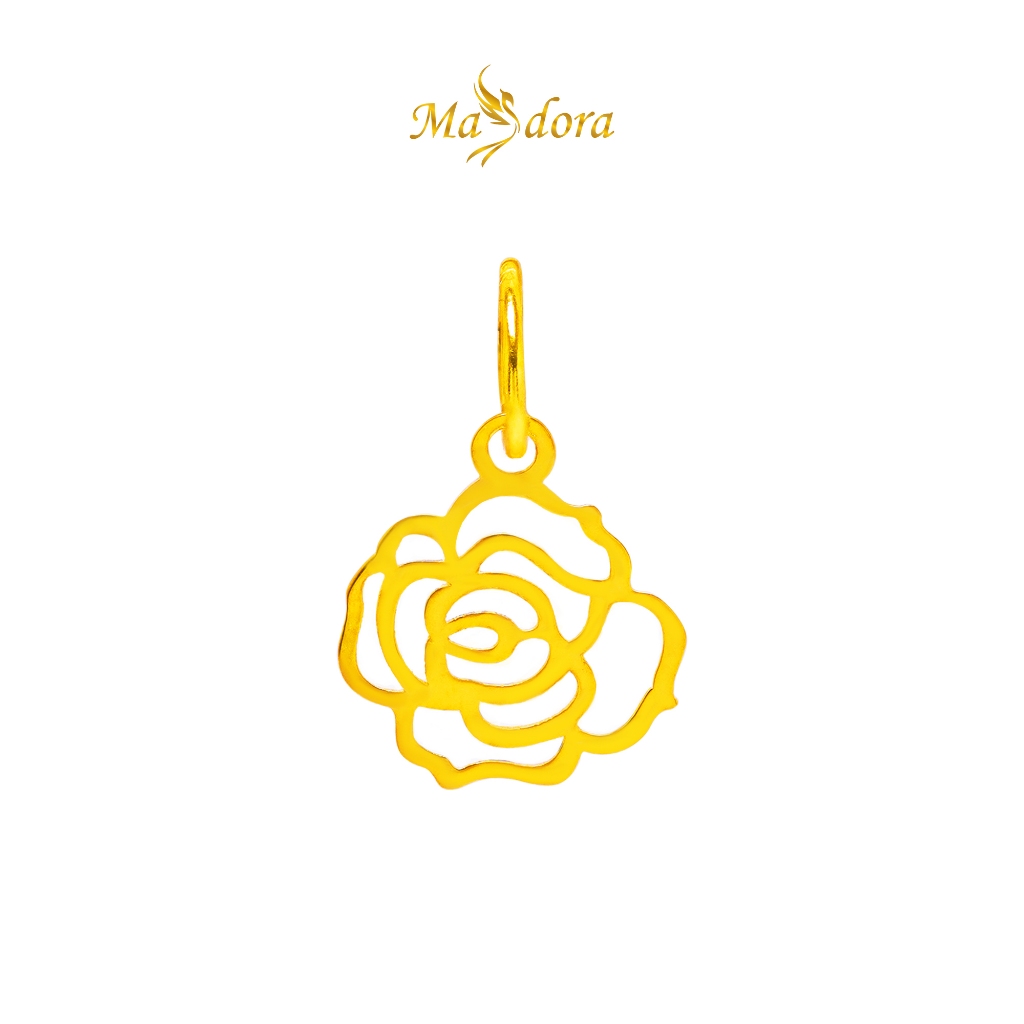 Masdora 916 Gold Pendant Gold Pendant~Mini Golden Rose (ทอง 916/22K)