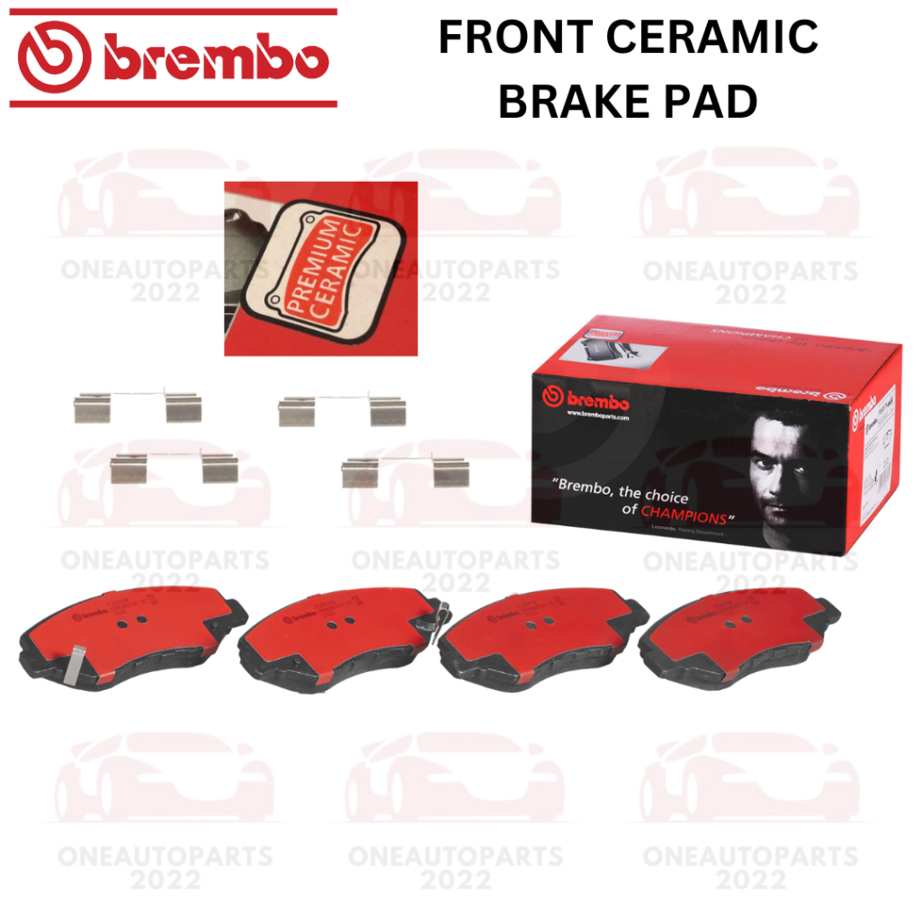 BREMBO PREMIUM ผ้าเบรคหน้าเซรามิก HONDA CIVIC FC1 1.5 TURBO FC6 1.8 iVTEC FE1 1.5T CRV S9A RD5 2.0 i