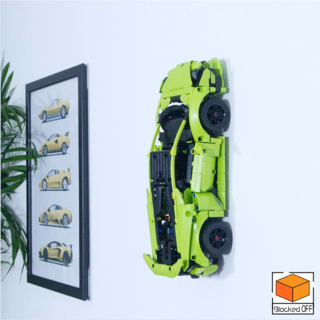 Flush Wall Mount สําหรับ Lego Technic Lamborghini Huracan (42161)