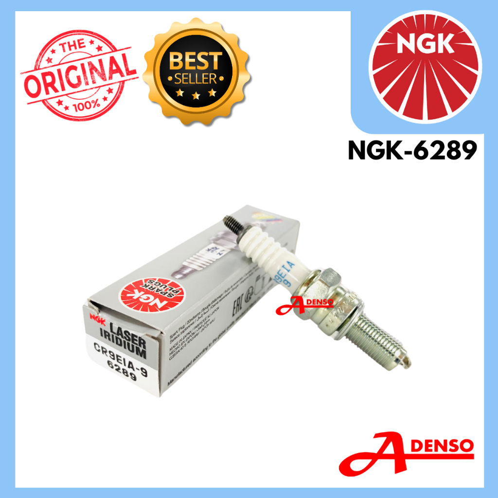 NGK LASER IRIDIUM PLUG CR9EIA-9 CR9 ER6 LC135 Y15ZR R25 RS150 NGK-6289 CR9EIX CR9EIX ORIGINAL100% NG