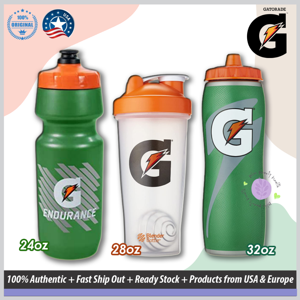 ขวดจักรยาน Gatorade Endurance 24oz, ขวดผิว Gator-ขนาด 32 ออนซ์, ขวดเครื่องปั่น, ปราศจาก BPA