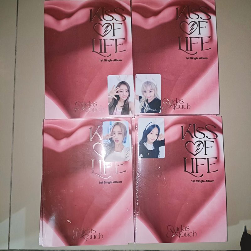 Kiss of Life Midas Touch อัลบั้มปิดผนึก Hellolive POB photocard Julie Natty Belle Haneul