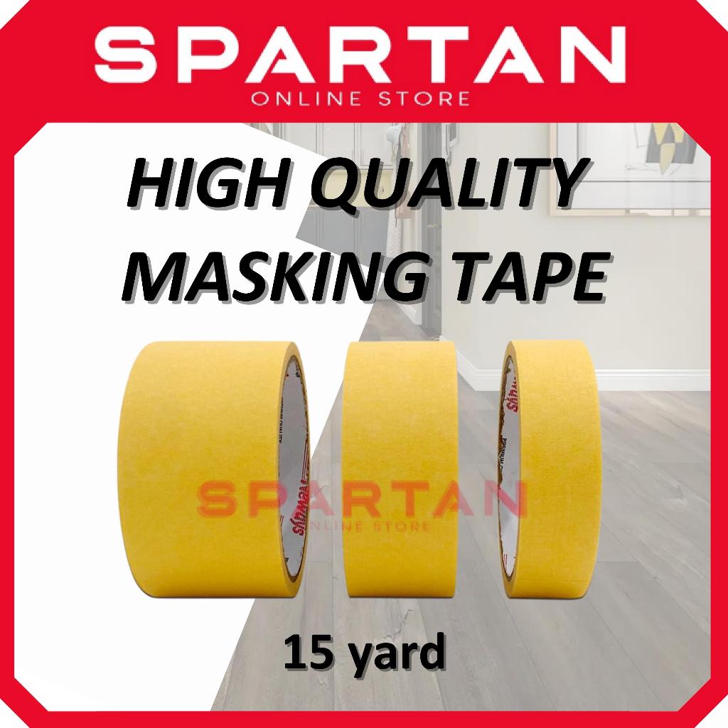 Masking Tape 15Yards กาวติดตัวเองคุณภาพสูง (18 มม. 24 มม. 36 มม. 48 มม.) เทปจิตรกร