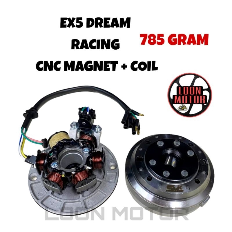 Ex5 Dream Racing Cnc Magnet + คอยล์ (785g) SMK RACING
