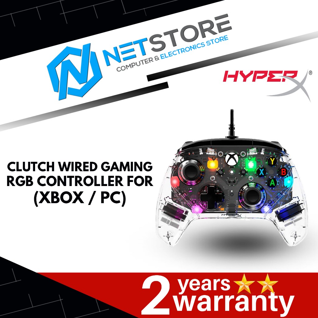 HYPERX CLUTCH WIRED GAMING RGB CONTROLLER สําหรับ (XBOX / PC) - 7D6H2AA