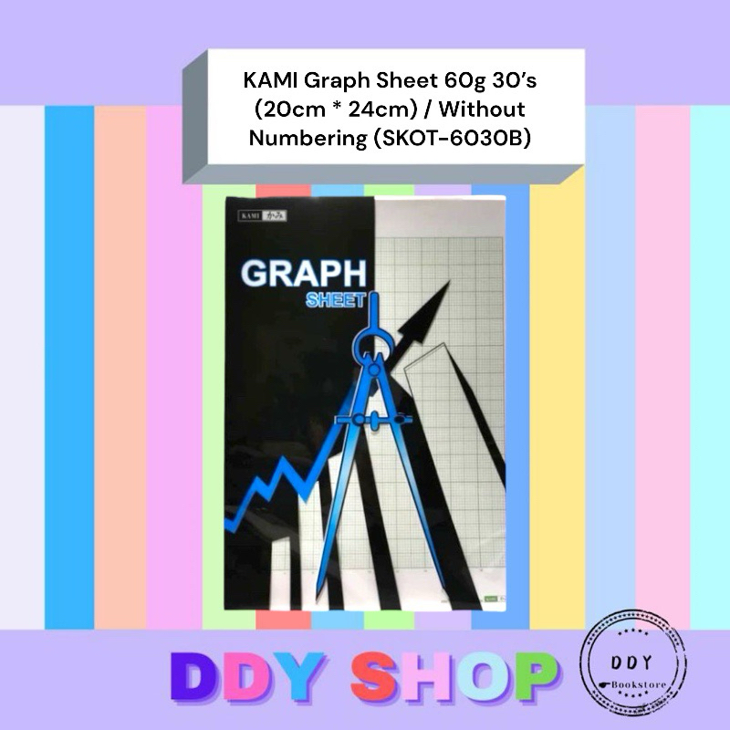 KAMI Graph Sheet 60g 30s (20cm * 24cm) / ไม่มีเลข (SKOT-6030)