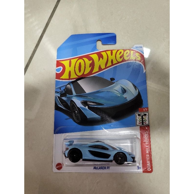 Hot Wheels McLaren P1 Blue Quarter Mile Heroes