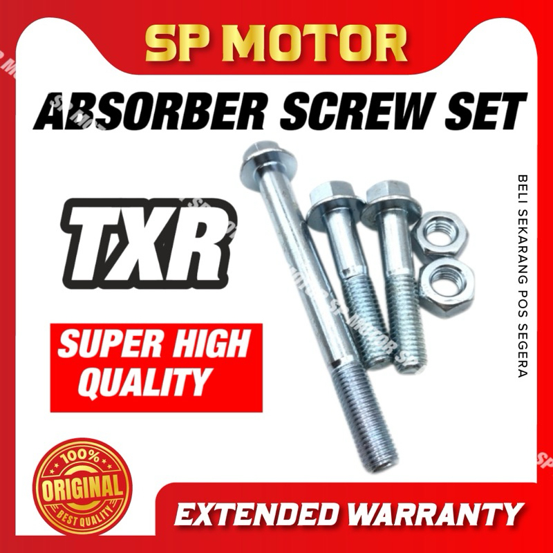 Suzuki TXR150 PANTHER 150 TXR-150 TXR 150 ABSORBER SCREW SET MONOSHOCK MONO SHOCK BOLT SKRU SET SKRU