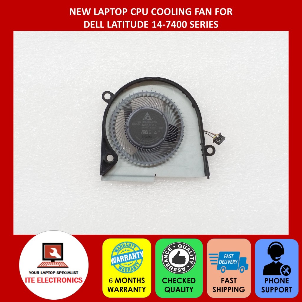 ใหม่ DELL LATITUDE 14-7400 SERIES LAPTOP CPU COOLING FAN HCYN0 YKF1F