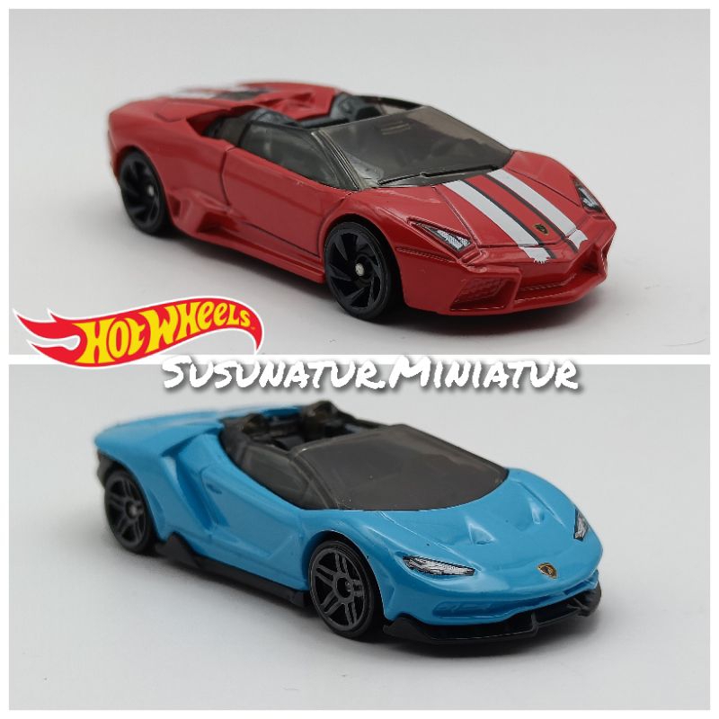 Hot Wheels Lamborghini Reventon Roadster Red Edition , 16 Lamborghini Centenario Roadster Multipack 