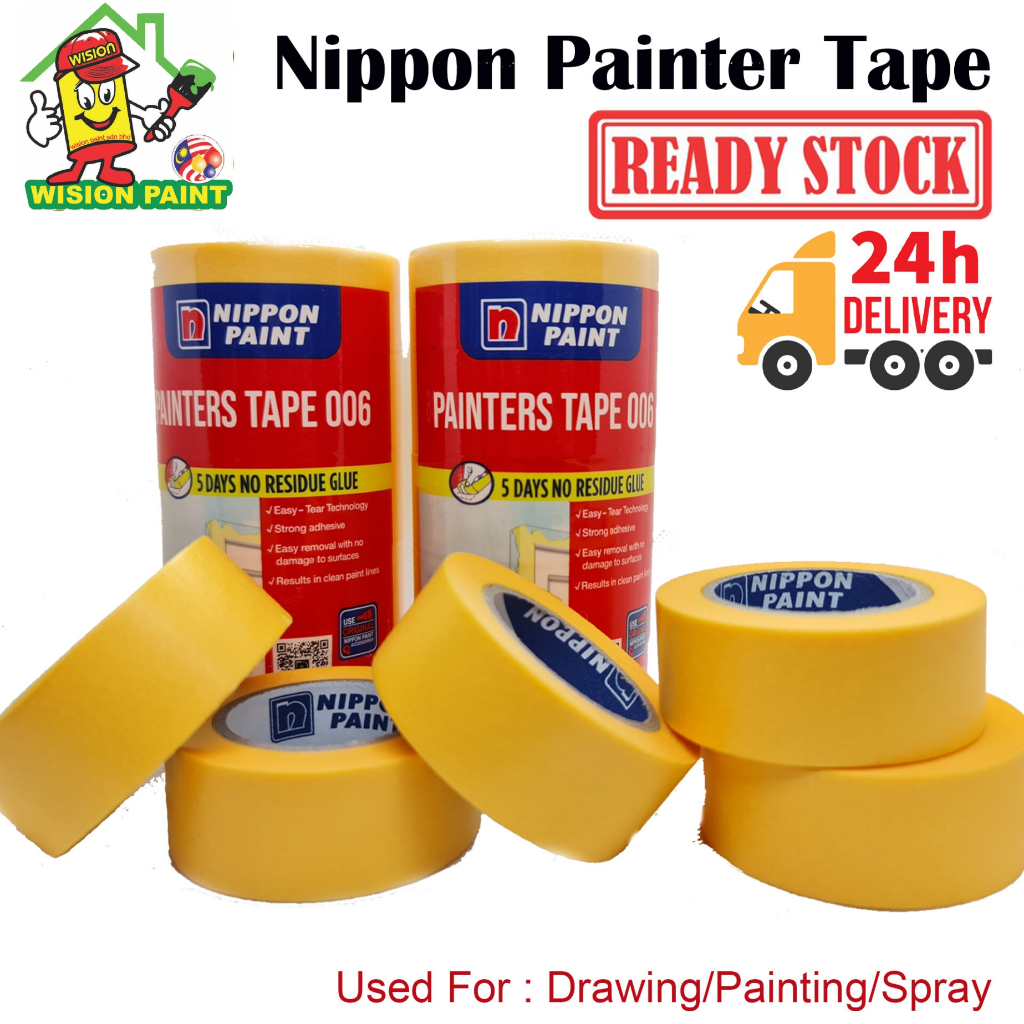 Nippon Paint Painter Tape 006 Washi Tape Masking Tape สําหรับจิตรกรรม Straping Tape เทปสี