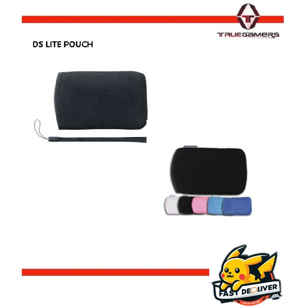 Nintendo DS Lite Soft Cloth Carrying Protection Case กระเป๋าแขนสําหรับสายรัดข้อมือ สีดํา/ขาว/ชมพู