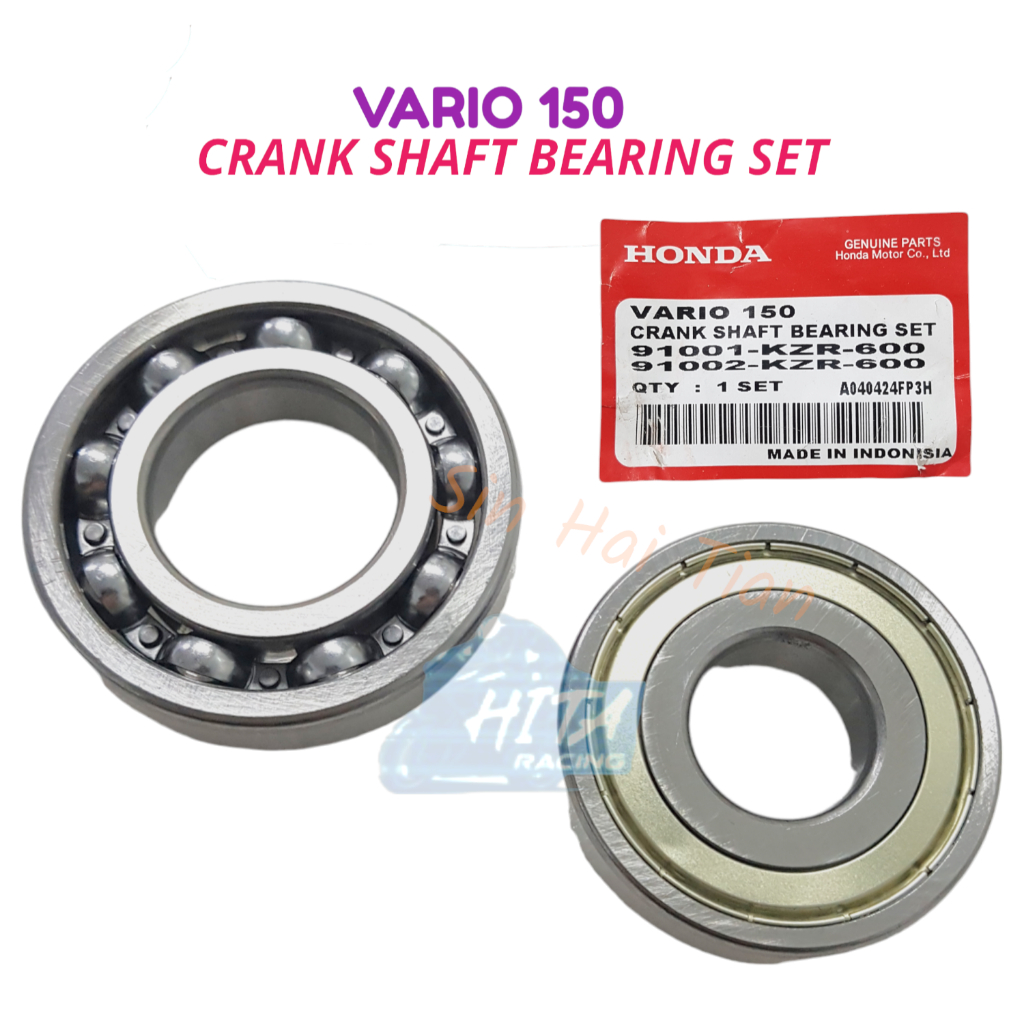 VARIO 150 CRANK SHAFT BEARING SET 91001-KZR-600 & 91002-KZR-600