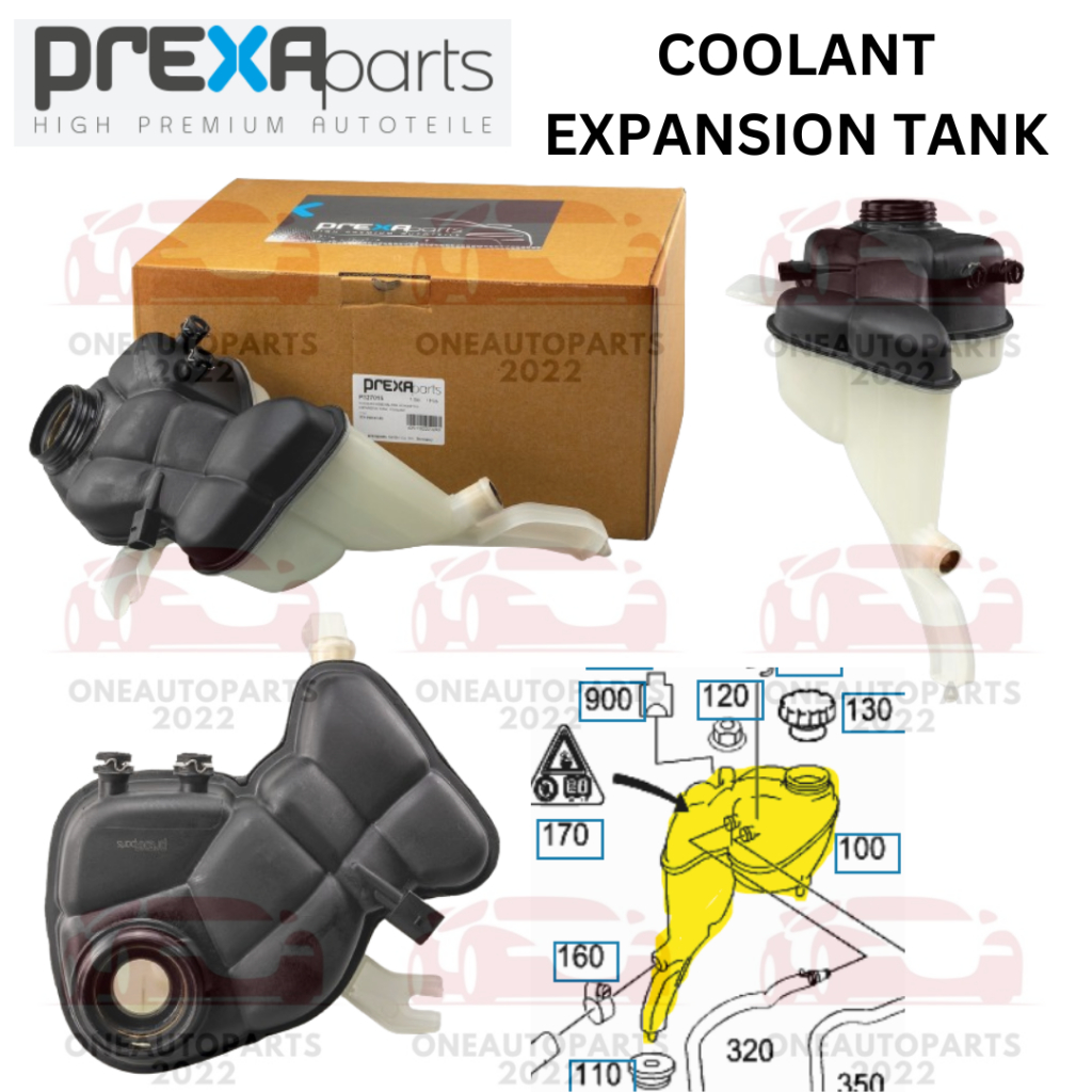 PREXAPARTS GERMANY COOLANT EXPANSION TANK MERCEDES BENZ W221 S350 S350CDI S320 CDI S450 S500