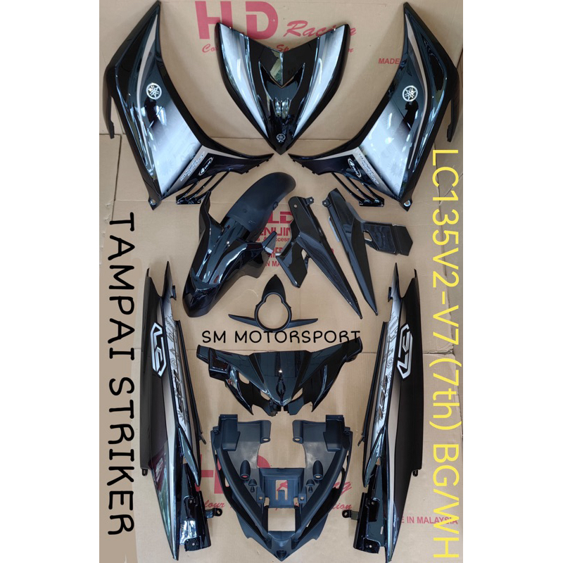 LC135 V2 V3 V4 7TH SMX BLACK BODY COVER SET HBL/HLD HIGH