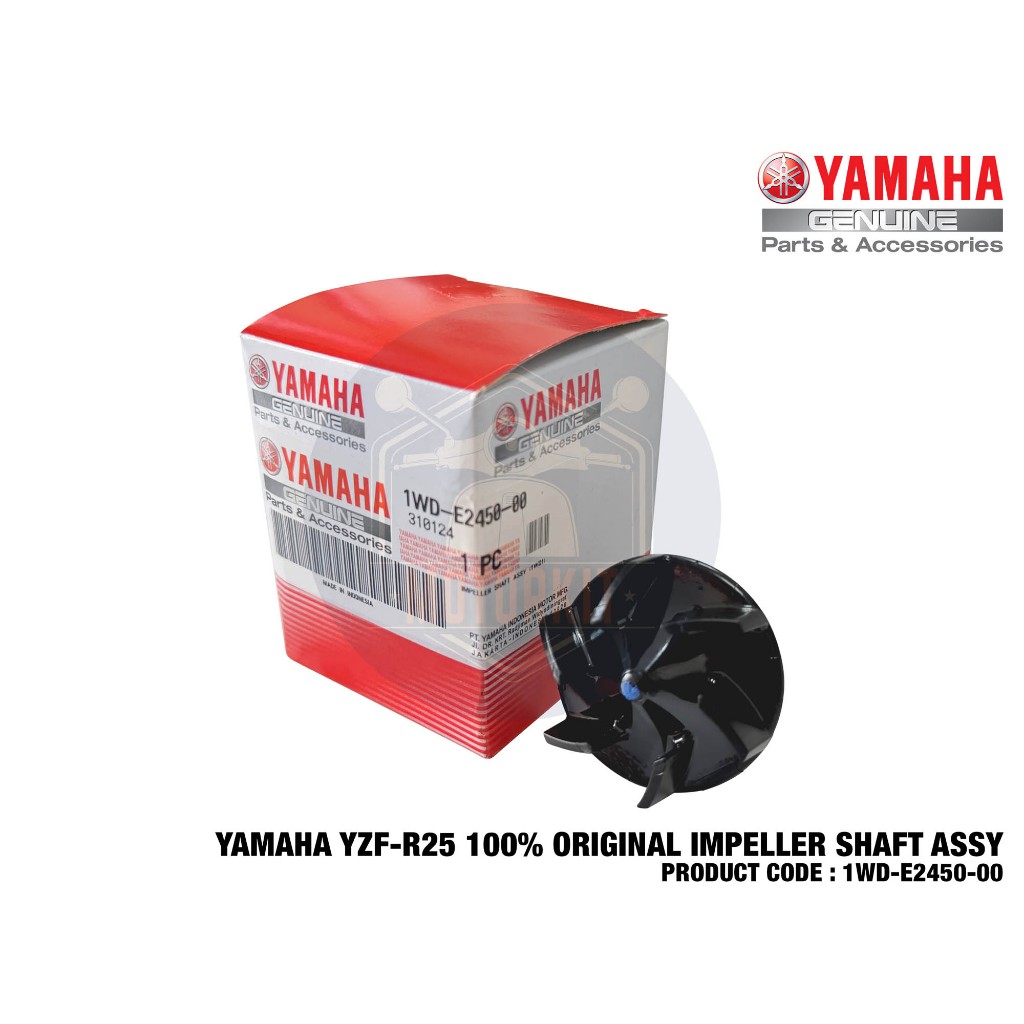 YAMAHA YZF R25 R25M R25 M IMPELLER SHAFT ASSY ปั๊มน้ํา KIPAS ปั๊มน้ํามัน 1WD-E2450-00