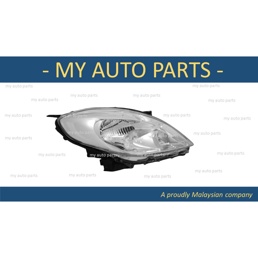 NISSAN ALMERA 2012-2014 ไฟหน้า, ไฟหน้า, LAMPU DEPAN (CASP)