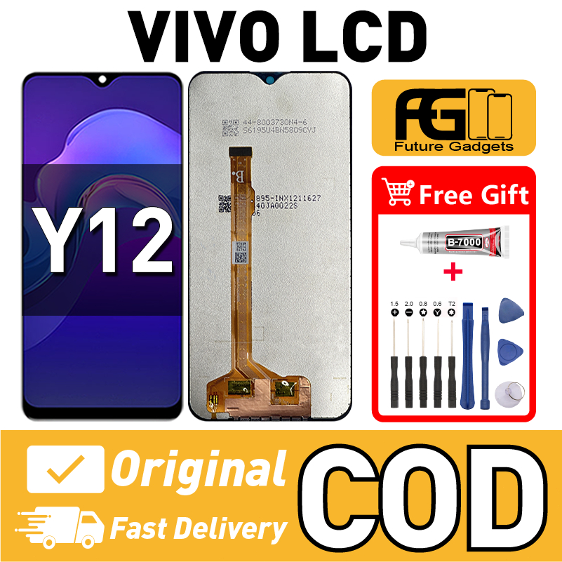 LCD VIVO Y12 เข้ากันได้กับเปลี่ยนหน้าจอสัมผัส LCD Skrin