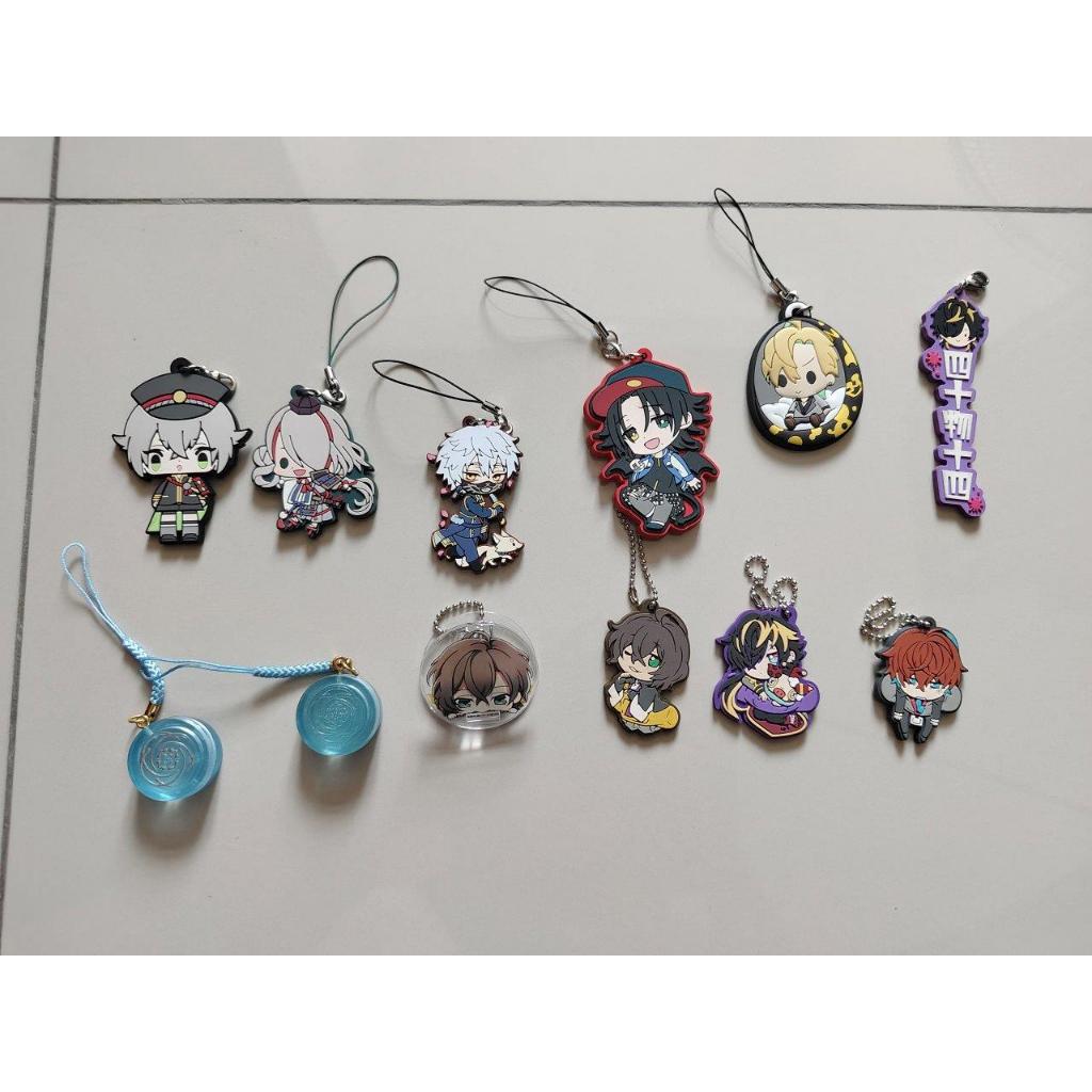 Touken RANBU HYPNOSIS MIC HYPMIC DOPPO KANNONZAKA HOTARUMARU JYSHI AIMONO RUBBER STRAP KEYCHAIN