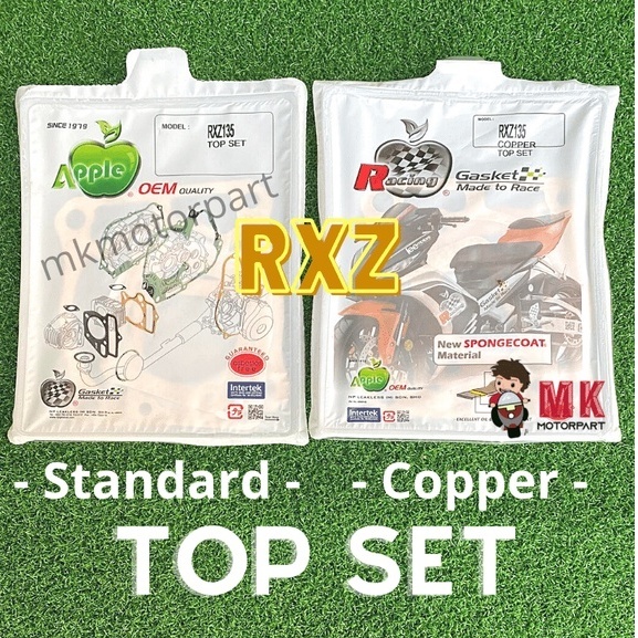 YAMAHA RXZ TOP SET 0 TOPSET GASKET COPPER STANDARD STD RXZ135 RXZ-135 RXZ 135 YAMAHA
