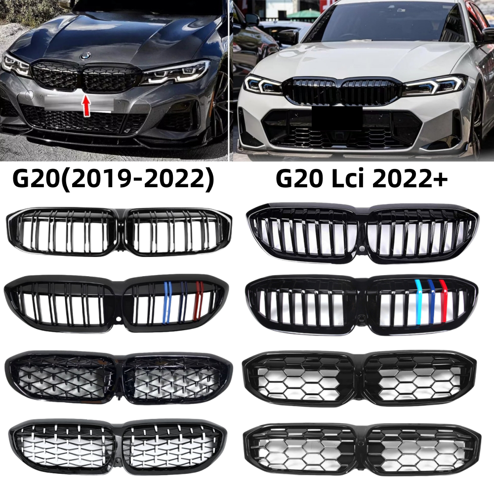 BMW G20 Grill 2019-2024+ M Colour Diamond Grilles BMW 3 Series Bodykit M Sport Accessories