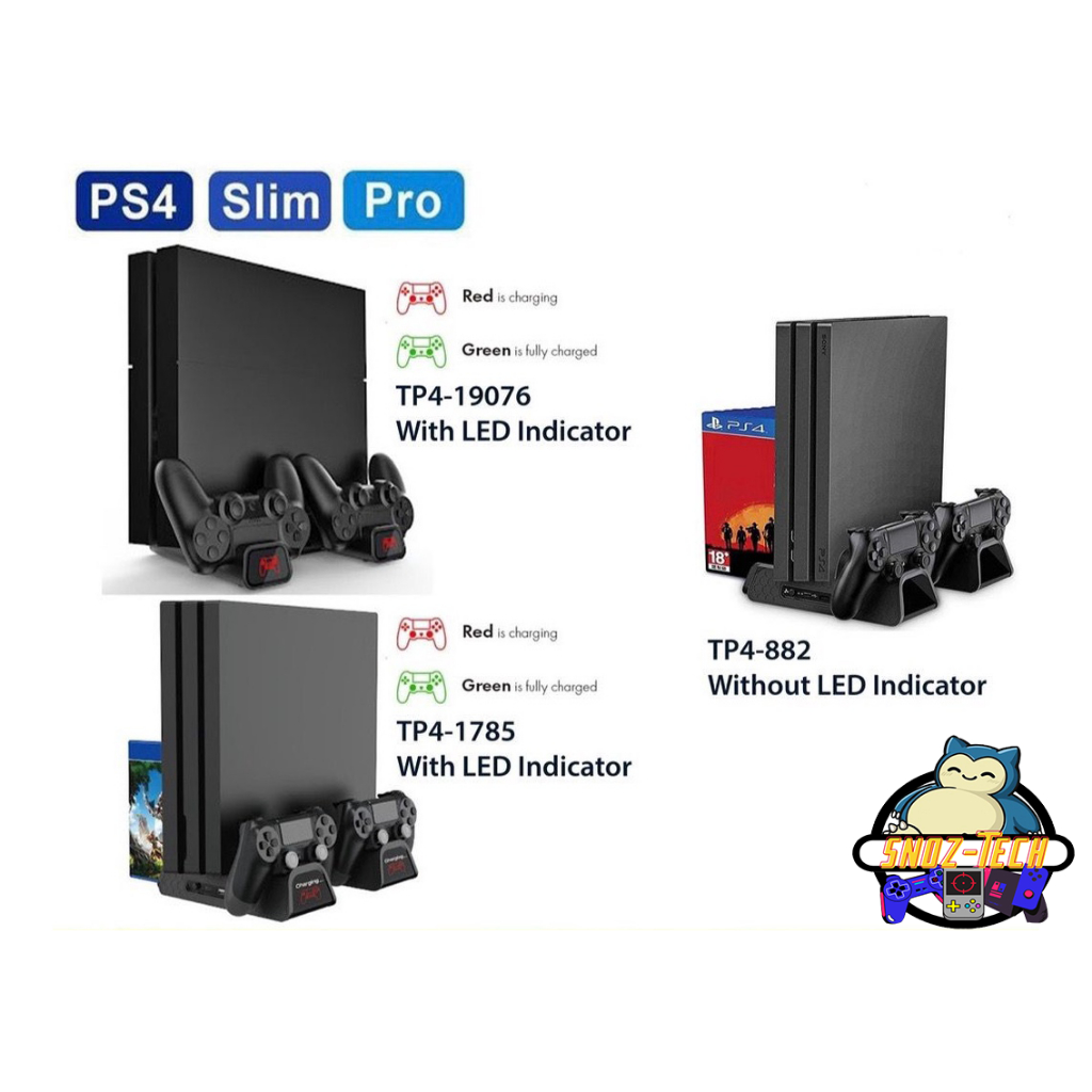 [สินค้ามือสอง] แท่นชาร์จพัดลมระบายความร้อนมัลติฟังก์ชั่น PS4 DOBE [PS4 Slim / PS4 Pro / Regular PS4]