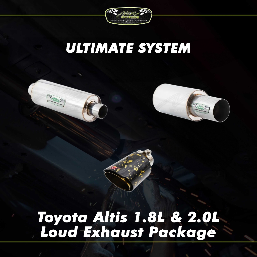 แพ็คเกจท่อไอเสียดัง Toyota Altis 1.8L & 2.0L