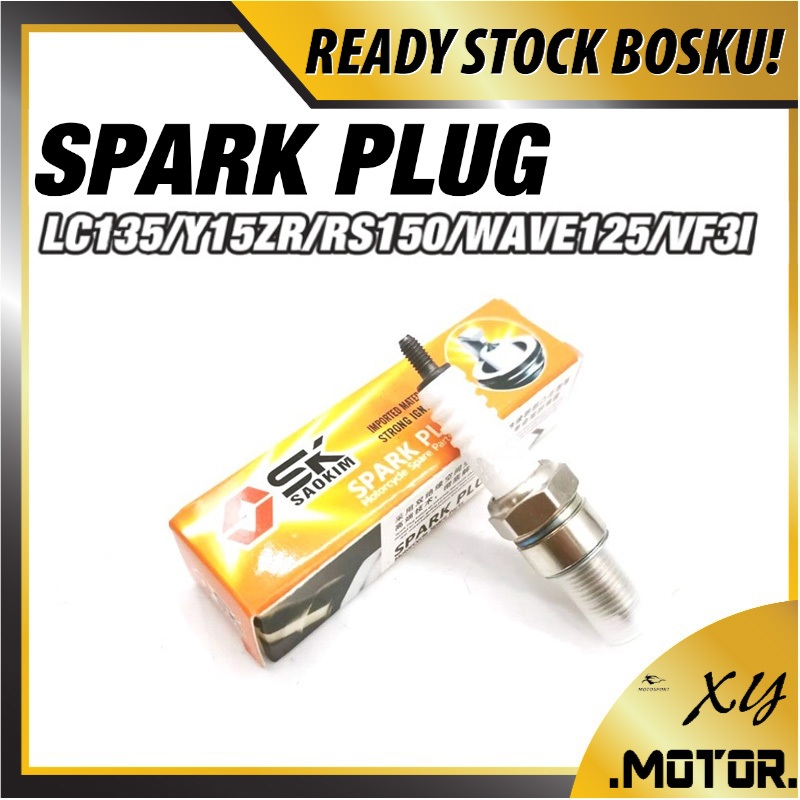 LC135 Y15 RS150 VF3I WAVE125 PLUG SPARK PLUG สําหรับ LC135 Y15 RS150 VF3I WAVE125 (B8TC)